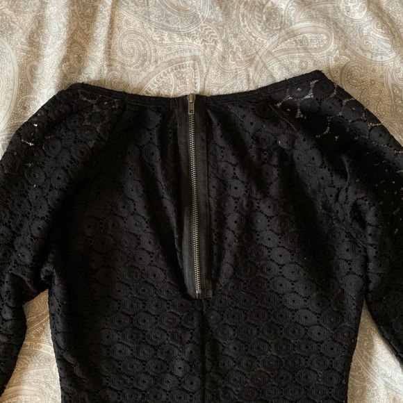 Bebop Black Floral Lace Overlay Mini - Picture 4 of 5